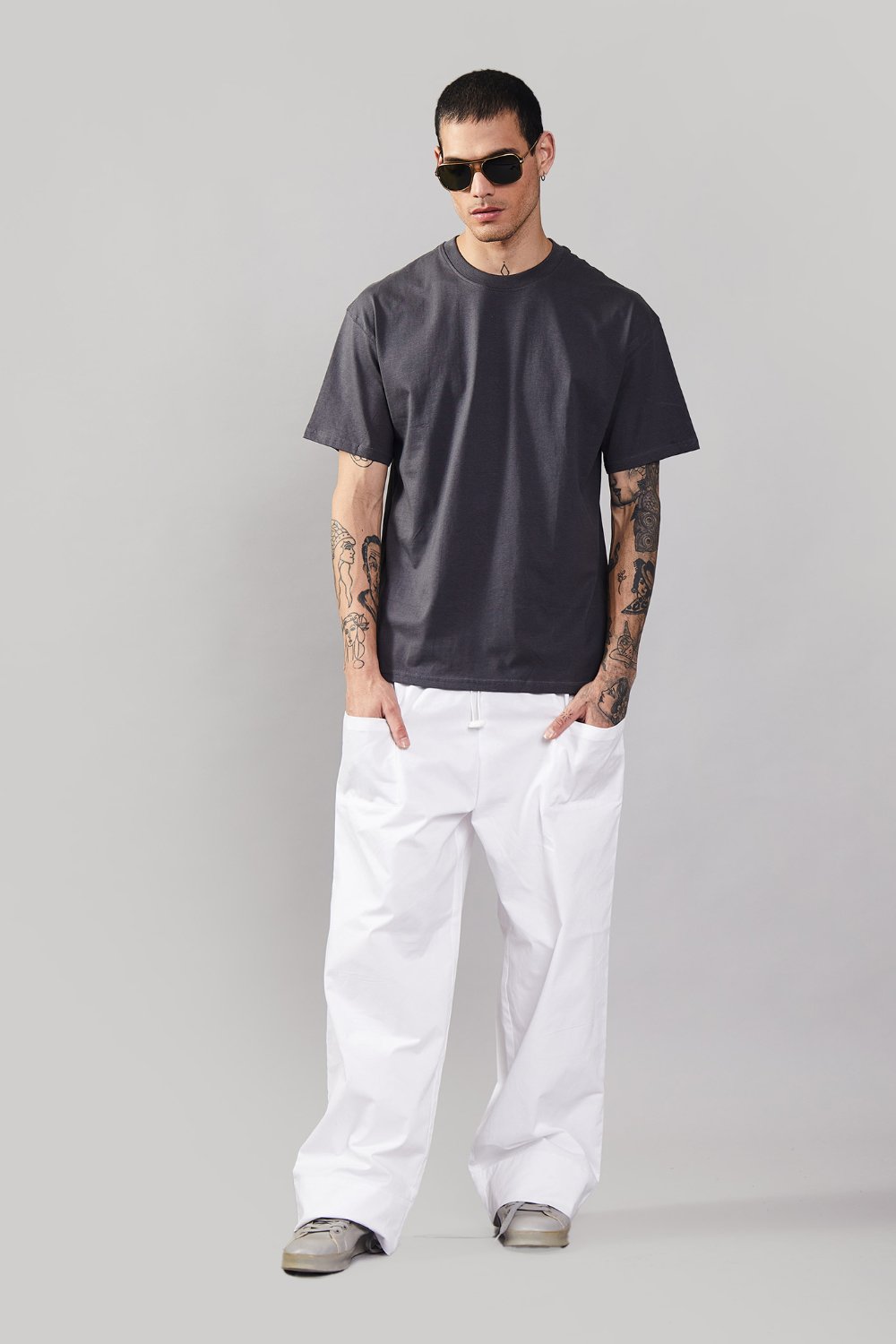 Space Grey Heavyweight Oversized T-shirt