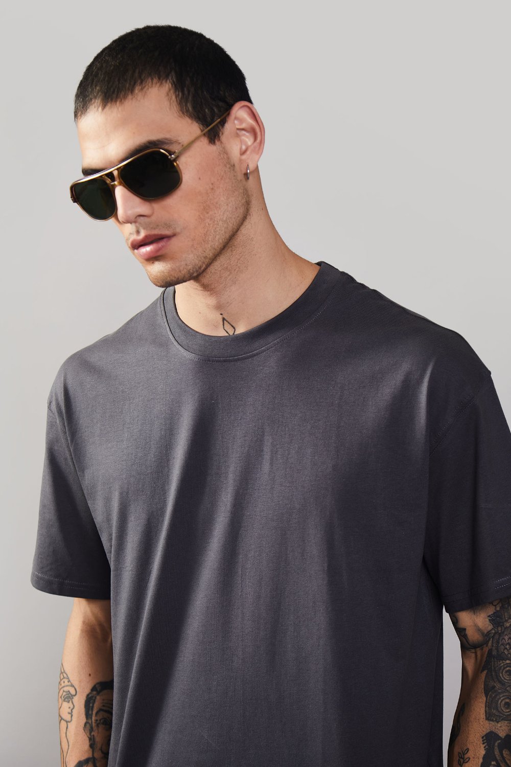 Space Grey Heavyweight Oversized T-shirt
