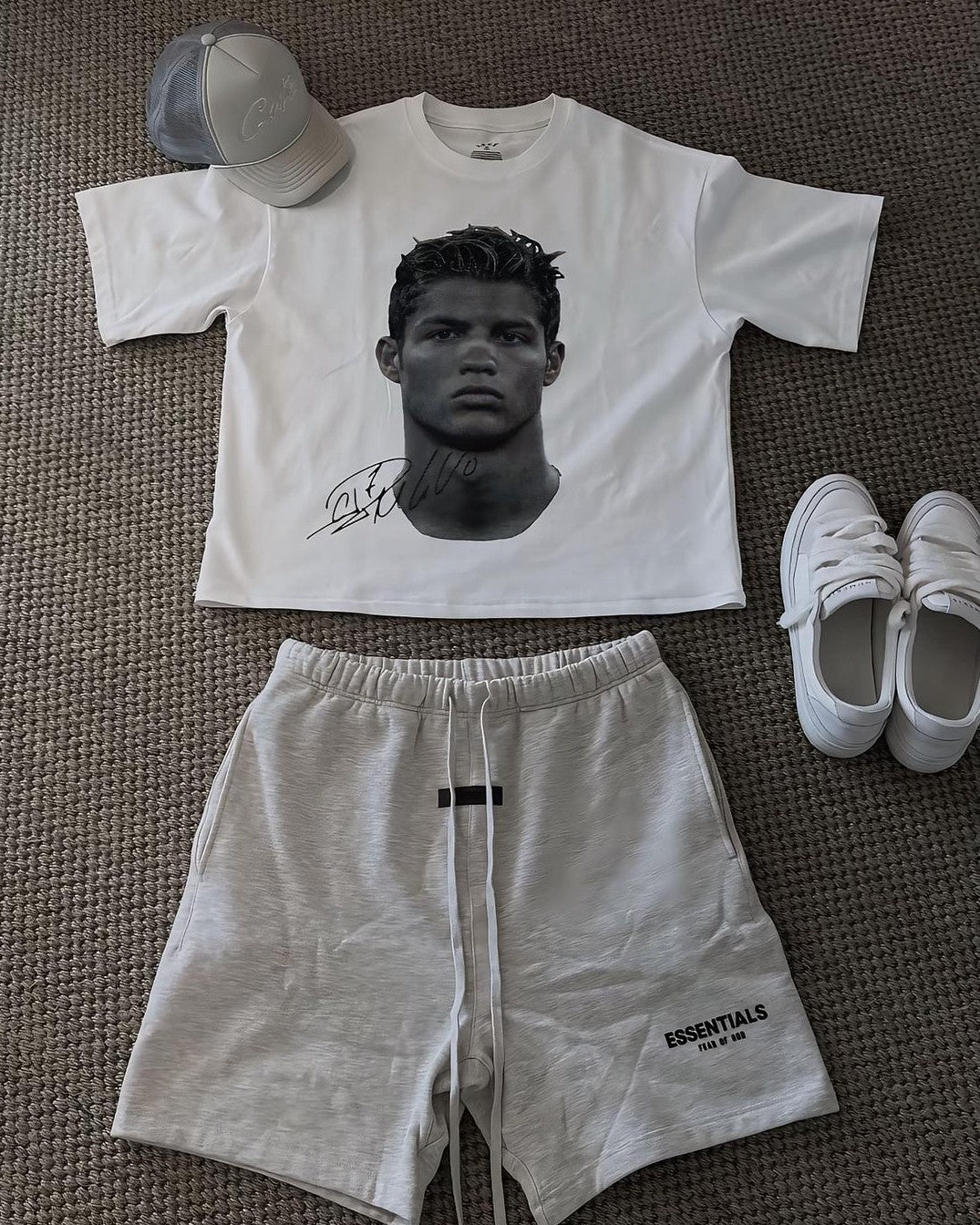 "CR7 Big Face" Oversized Boxy Tee - Prime Fitz