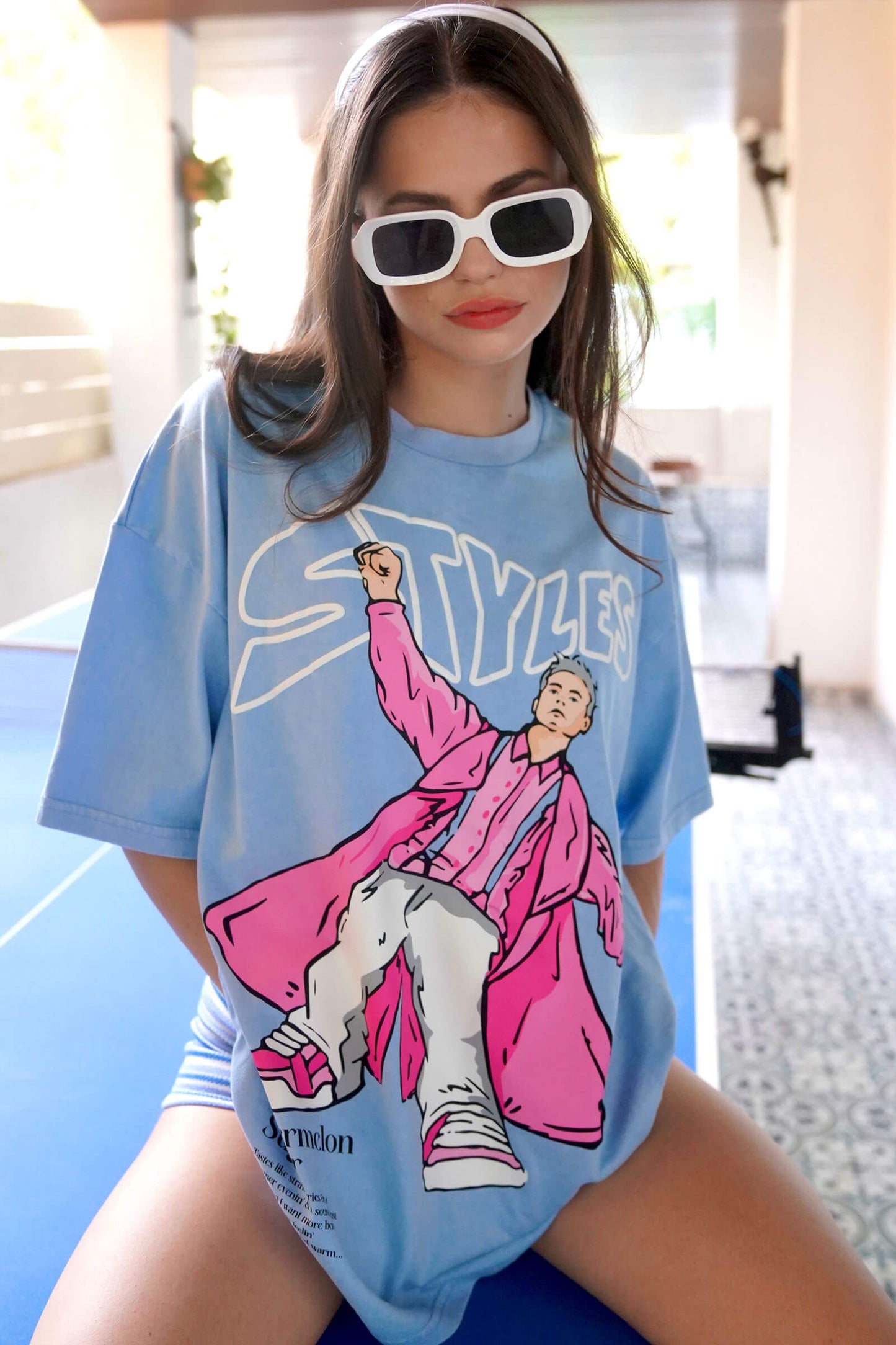 Styles Faded Effect Oversized T-Shirt