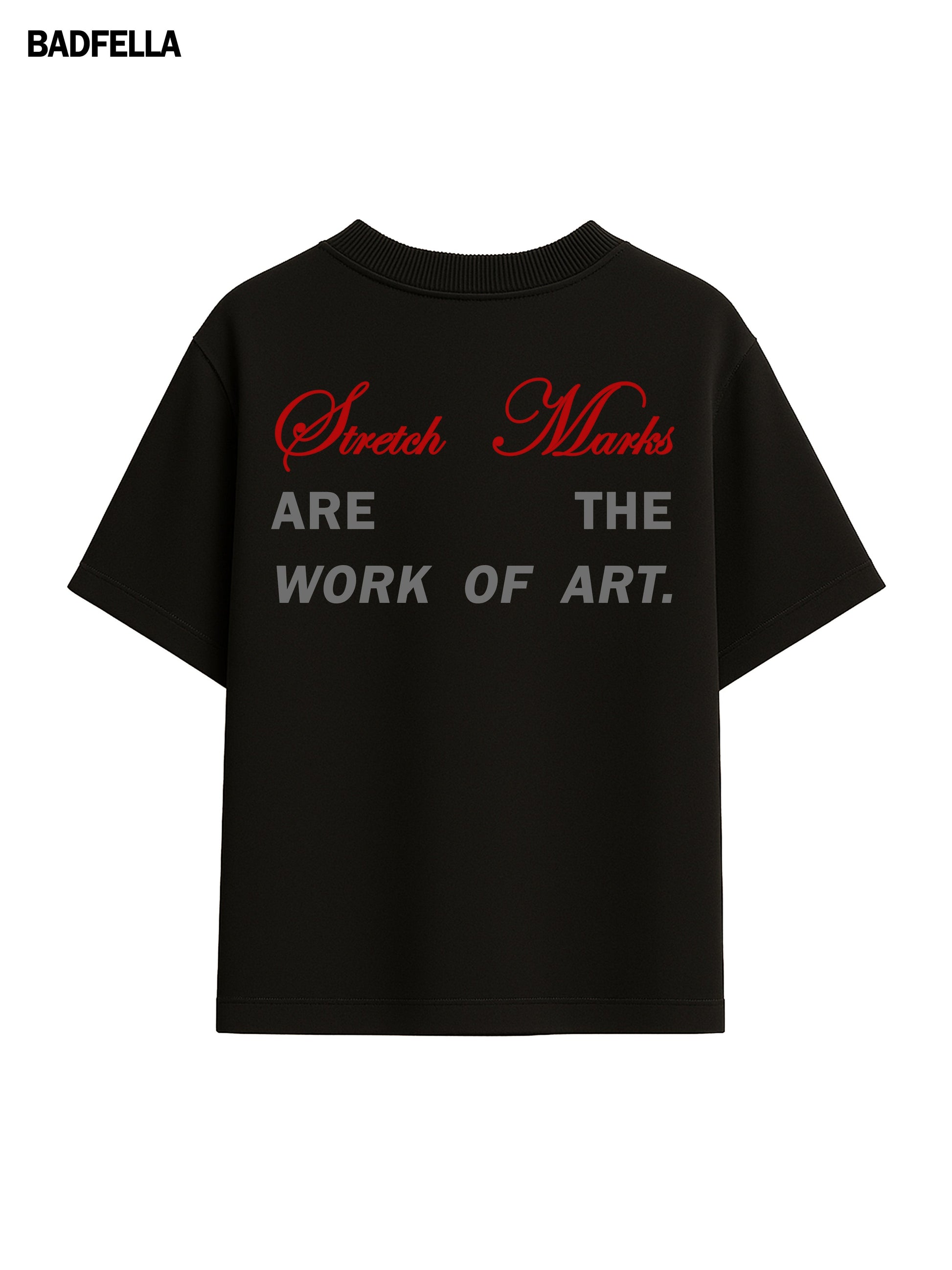 Stretch Marks Are Art Oversized Boxy Tee - Prime Fitz