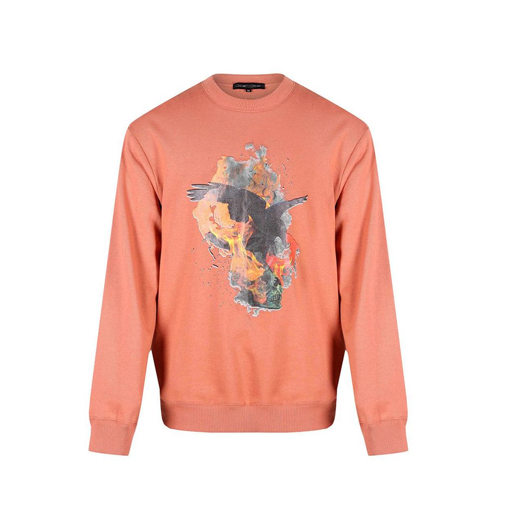 'Death' Print Sweatshirt (Rust)