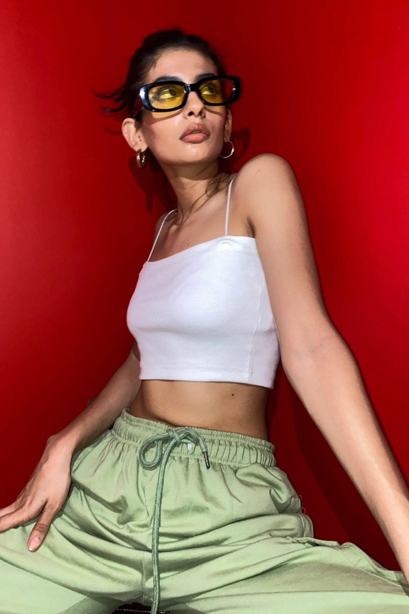 White Ribbed Camisole - Prime Fitz