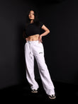 White Wide-Leg Sweatpants - Prime Fitz