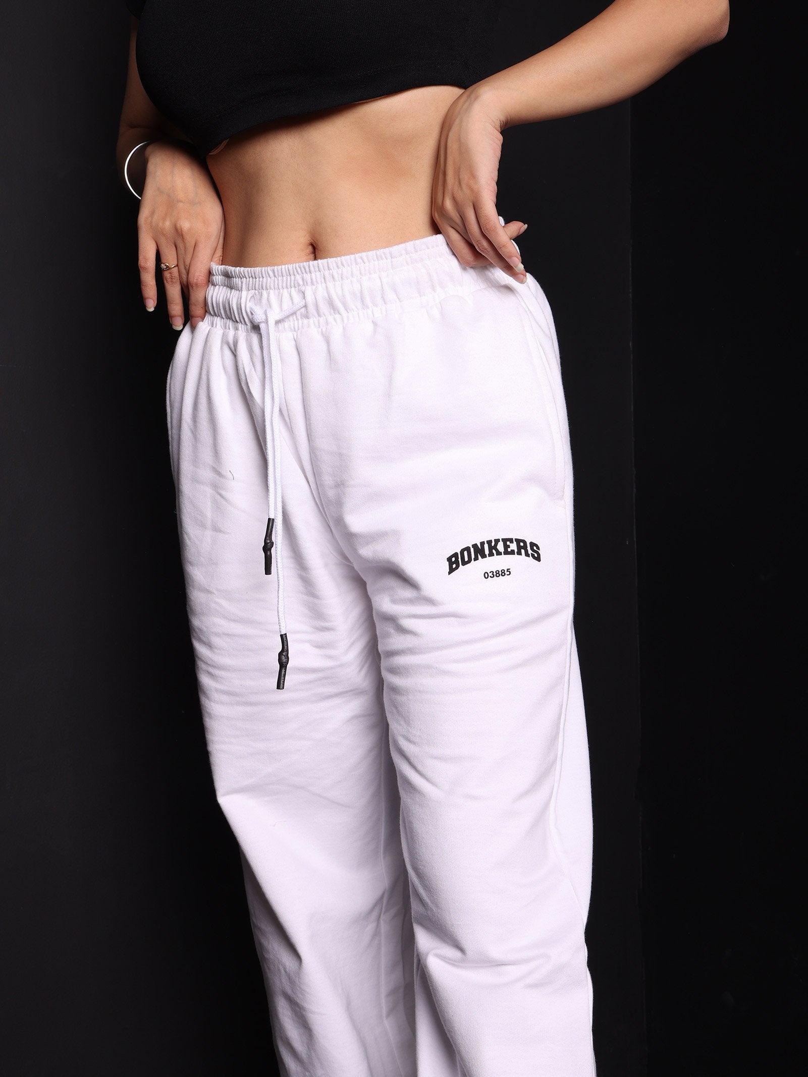 White Wide-Leg Sweatpants - Prime Fitz